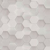 Tapet 3D Hexagoane gri