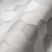 Tapet 3D Hexagoane gri